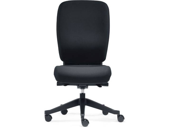 SITWELL STEIFENSAND AG Drehstuhl Bandscheiben-Drehstuhl Profi-Office schwarz ohne Armlehnen.