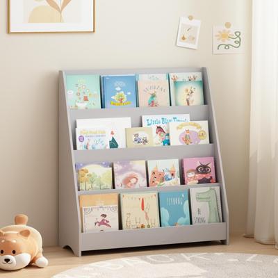 Kodotan sofa 4-Tier Kids Bookshelf, Toddler Book Display Shelves, Helps Keep Bedrooms, Playrooms, and Classrooms Organized