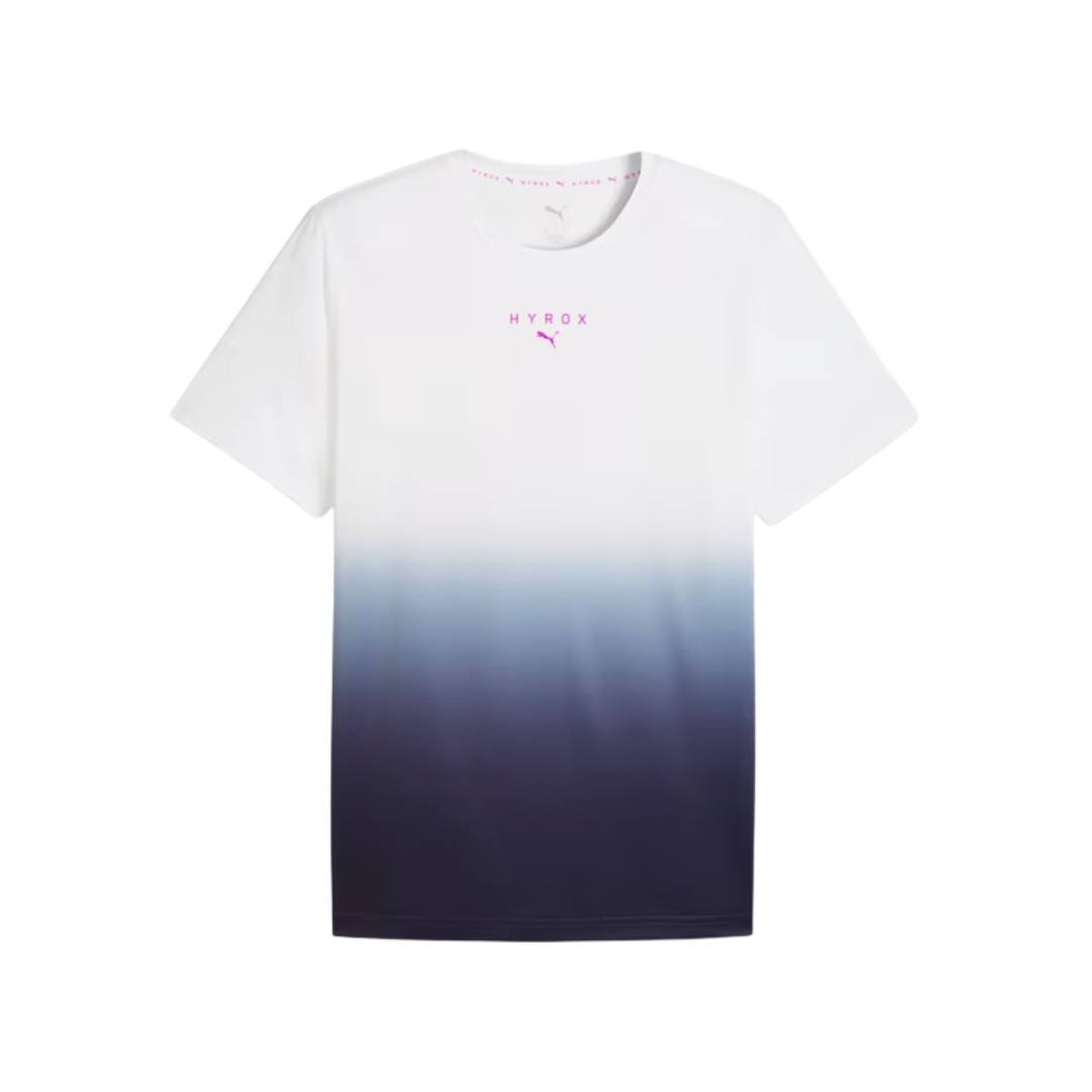 Camiseta Puma x HYROX Graphic de Manga Curta Branco Azul, Tamanho S Homem