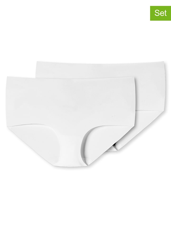 UNCOVER BY SCHIESSER 2er-Set: Pantys in Weiß - L