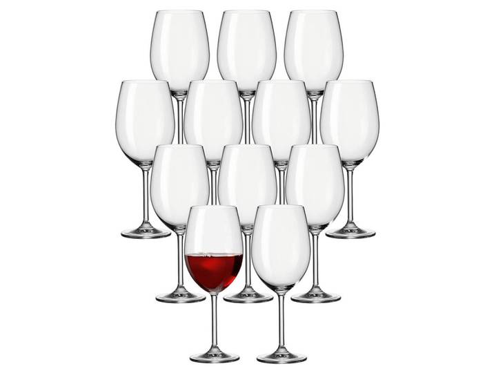 Leonardo Living Bordeauxglas Daily transparent 640 ml 12er Set, Transparent, Glas, Gläser, Weingläser