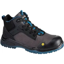 Sicherheitshochschuhe S3S "FE01" schw/bla - 42 - schwarz