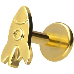 Titan Labret mit Innengewinde RAKETE