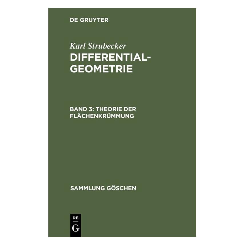 De Gruyter SG1180A STRUBECKER DIFFG3 2A (Deutsch, Hardcover, Karl Strubecker) (67765211)