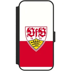 Nivocase Klapphülle für Apple iPhone 14 Handyhülle aus Kunst Leder NIVOflip schwarz Logo Offizielles (Apple iPhone 14), Smartphone Hülle, Schwarz