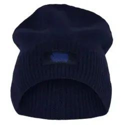 Dovre Mens Wool Beanie Marine Wolle One Size Herren