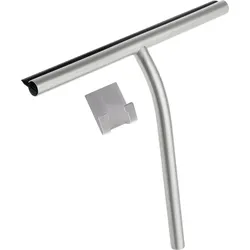 Neuesbad Serie 600 Glasabzieher mit Haken mit 3M Kleber, Oberfläche: edelstahl gebürstet NB1ADI_F31K1