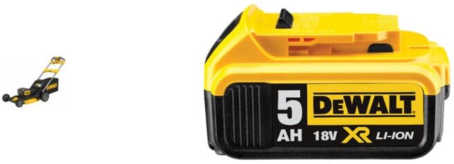 Set Dewalt Akku-Rasenmaeher(Antrieb), 53 cm,2x18V + Ersatz-Akku DCB184-XJ