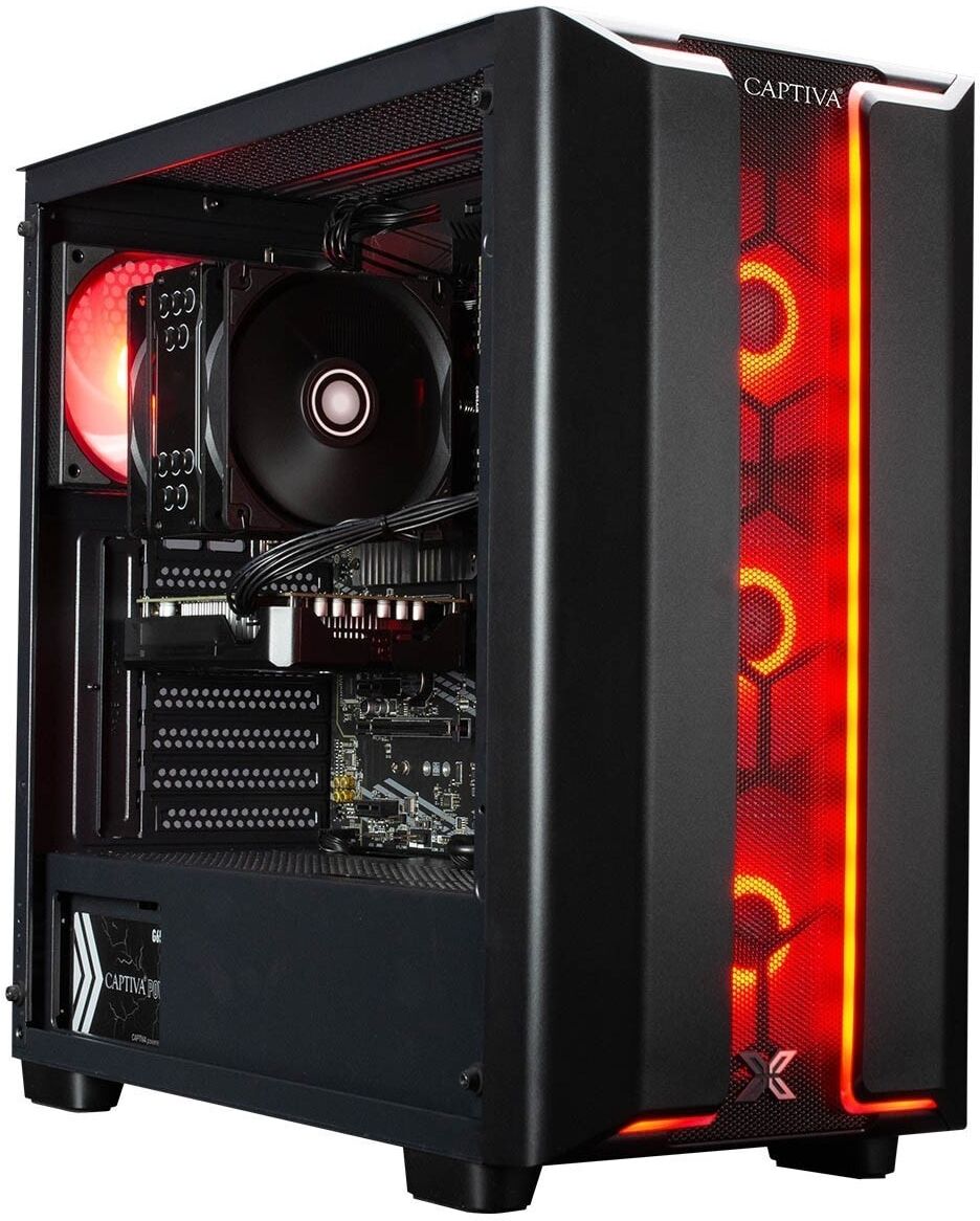 CAPTIVA Gaming-PC "Advanced Gaming R94-020", schwarz, ohne Betriebssystem, GeForce RTX™ 5060, 32 GB RAM 2.000 GB SSD, Desktop-PCs, Gaming-PC