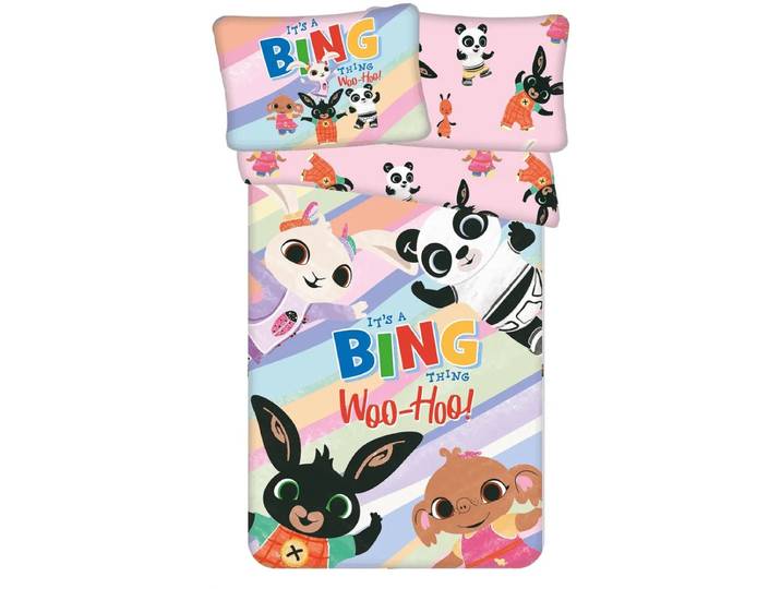Bing Bunny BABY / Peuter dekbedovertrek\, It's a Thing - 135 x 100 + 40 x 60 cm - Katoen