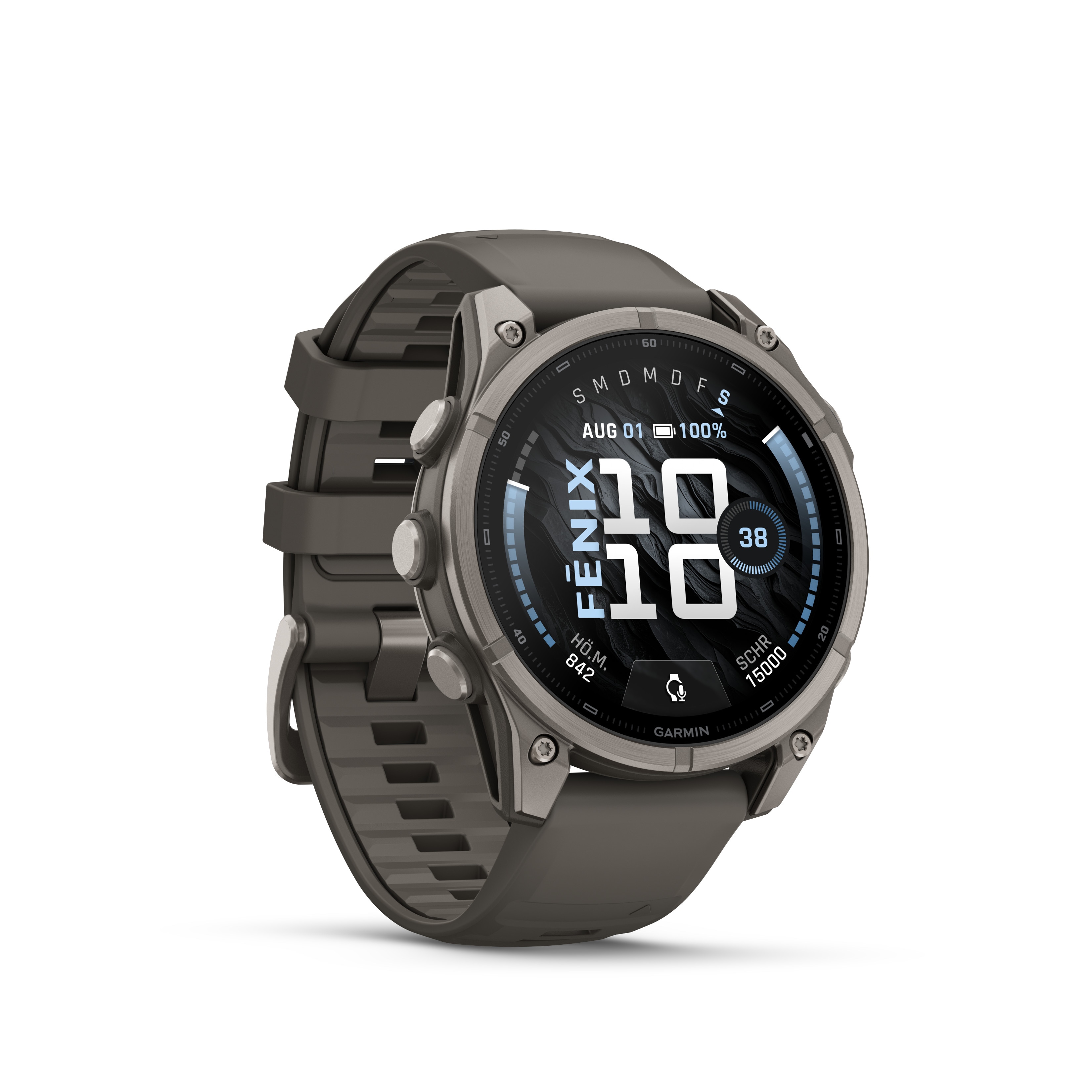 Garmin Fenix 9 - 47 mm, AMOLED Pebble Gray QuickFit-Silikon-Armband