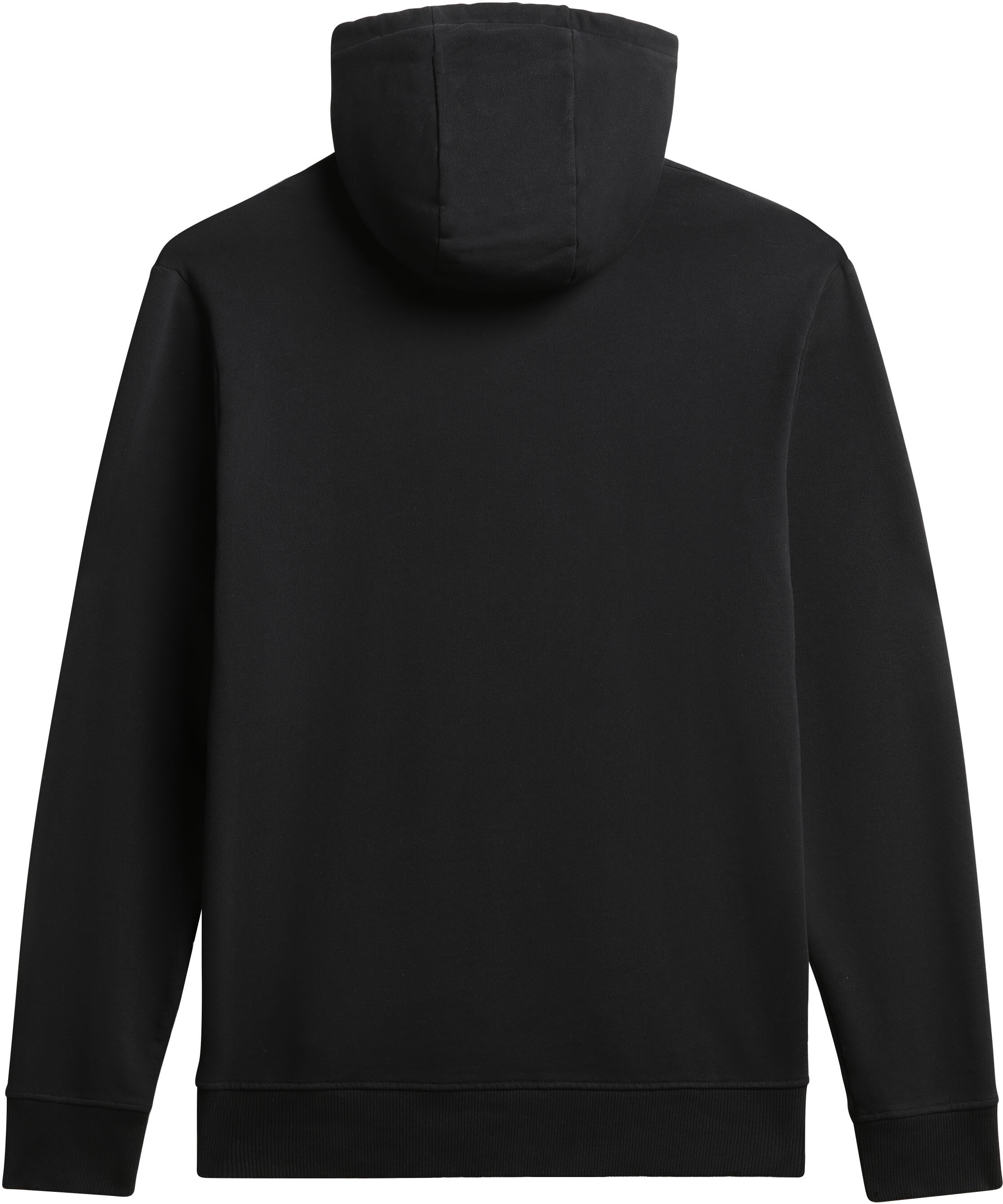 Hoodie NAPAPIJRI "BALIS", Herren, Gr. L, schwarz, Obermaterial: 80% Baumwolle, 20% Polyester, unifarben, normal, Rundhals, Bündchen, Sweatshirts Hoodie, casualer Hoodie, mit Rundhalsausschnitt, unifarbenes Design schwarz L