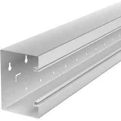 OBO 6277302 Geräteeinbaukanal symmetrisch 90x130x2000, St, lichtgrau, RAL 7035  - 2 Meter
