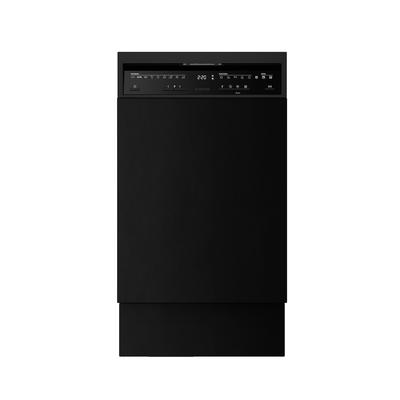 Klarstein Velaire Freistehender Geschirrspüler | Minimalistisch, Kompakt, Kraftvoll | EEC B | 45 cm Schwarz