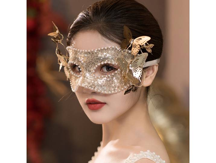 Masque de costume pour femme, demi-visage, masque pour les yeux sexy pour adulte, accessoires de fête de mascarade