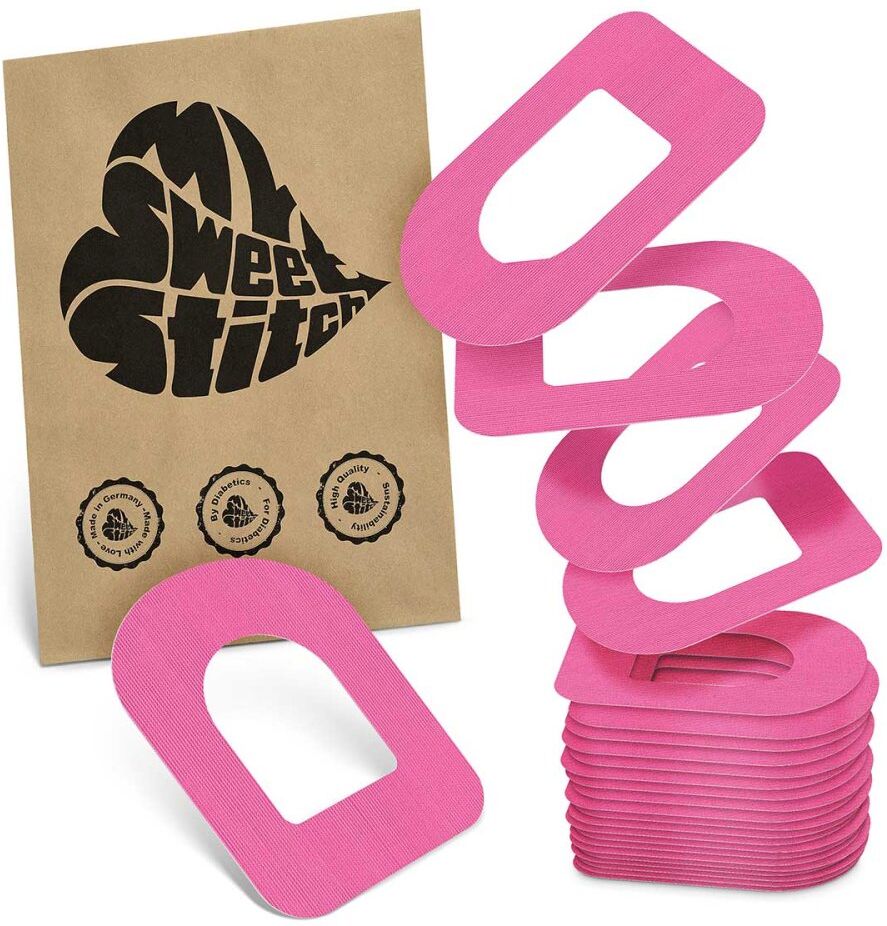 MySweetStitch Omnipod 5 / DASH / EROS Tape Oval Pink 25stk