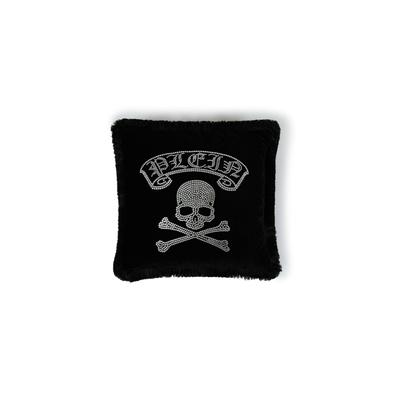 Kissenbezüge PHILIPP PLEIN "Skull Verziert", schwarz (02, schwarz), 1 Stk., Baumwolle, Baumwolle, Obermaterial: 100% Baumwolle, Kissenbezüge