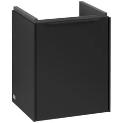 Villeroy & Boch Subway 3.0 Waschbeckenunterschrank, eine Tür Anschlag links, 351x429x309mm, C58301VL, Farbe: Front/Korpus: Volcano Black, Griff: Volcano Black