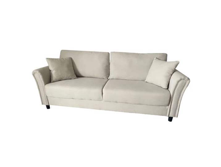 Canapé 4 places en tissu beige