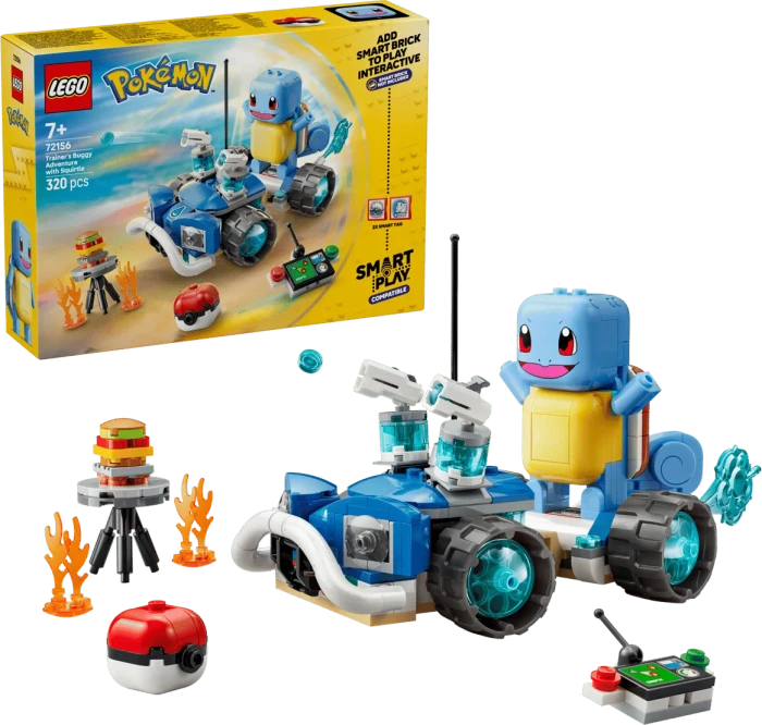 LEGO Pokémon 72156 SMART Play: Trainer-Buggyabenteuer mit Schiggy