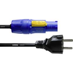 Cordial CFCA 1,5 S Strom Anschlusskabel [1x Schutzkontakt-Stecker - 1x PowerCon-Stecker] 1.5 m Blau