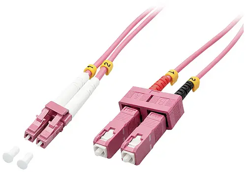 LINDY 46362 Glasfaser LWL Anschlusskabel 3.00 m Multimode OM4