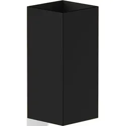 Corner Zahnbürstenbecher schwarz matt für die Wand