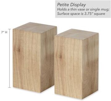Tripar Tabletop Wood Risers - Set of 2