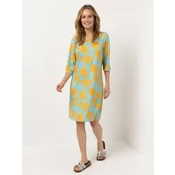 IN-PRINT Kleid 3/4-Arm Rundhalsausschnitt kniebedeckend