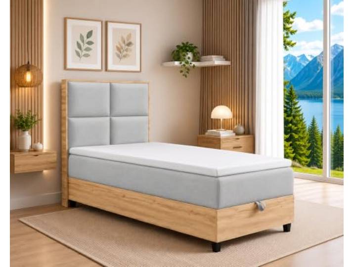 Best For Home Trinity K-2 Boxspringbett 90x200 mit Bettkasten & Topper
