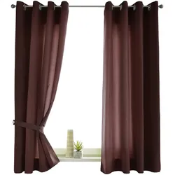 VORHANG 2ER SET BERLIN HxB 145x140cm Braun