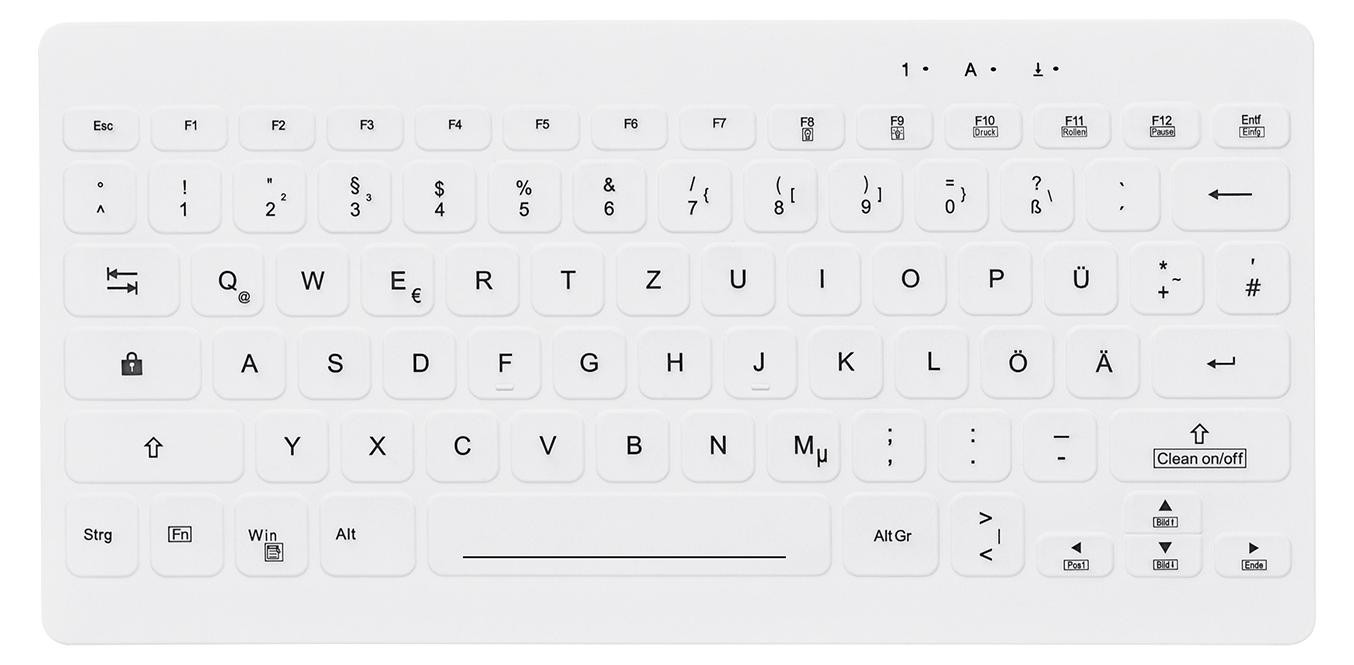 Contour ACTIVE KEY Mini Hygiene Ultraflat Tastatur wit