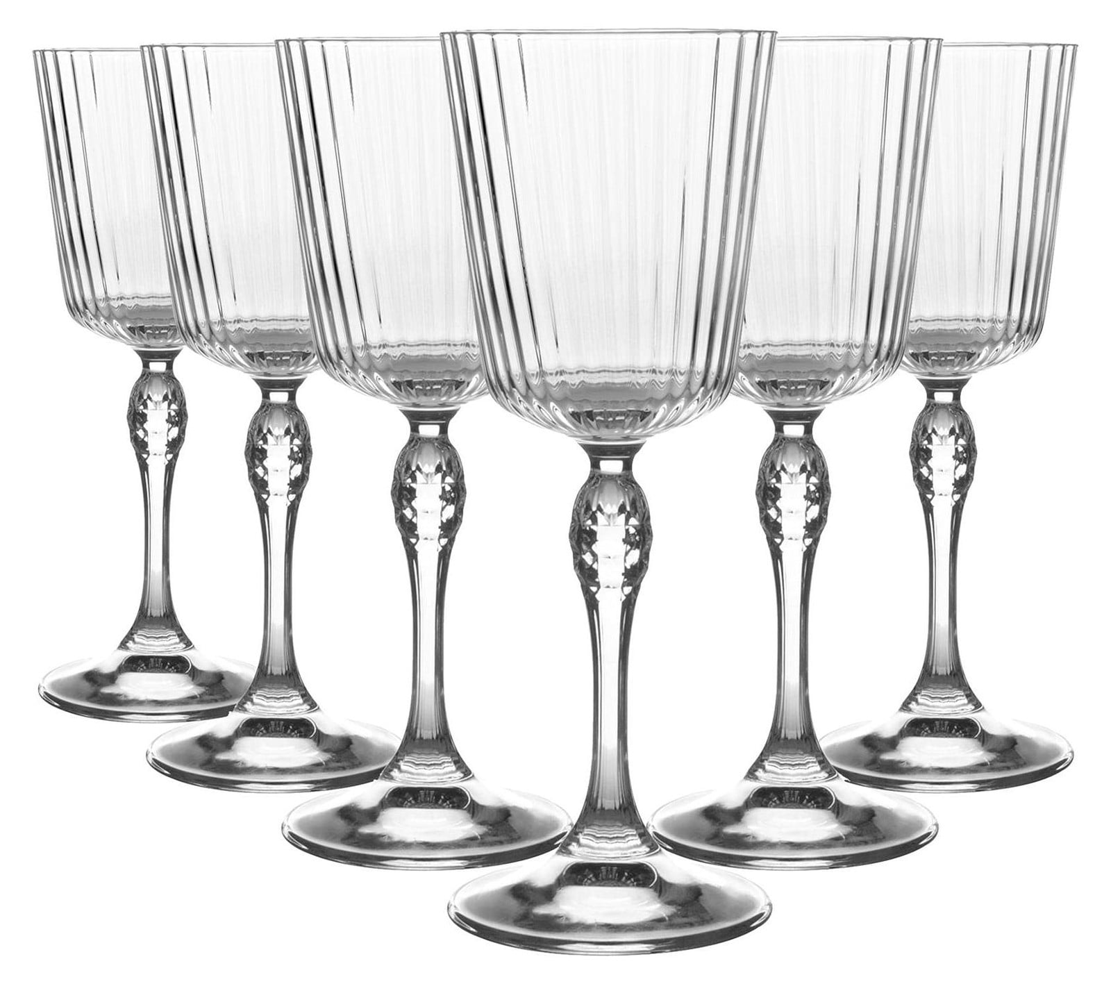 Dripio Cocktailglazen set van 6, 24 cl, Art Deco design, vaatwasmachinebestendig