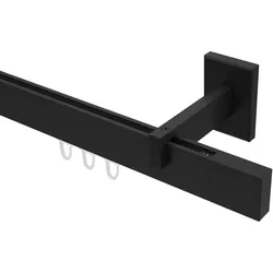 GARDINENSTANGE INNENLAUF Smartline Lox 200 cm, 1-läufig, 14x35 mm Schwarz