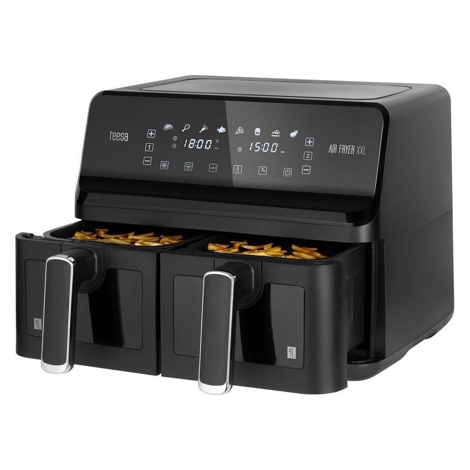Teesa Frytkownica beztłuszczowa AIR FRYER DUAL POT XXL 8L 2700W (8 l) (TSA8089)