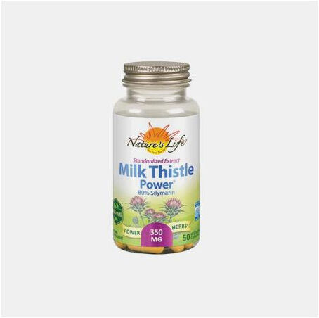 NATURE?S LIFE MILK THISTLE POWER - CARDO MARIANO EXTRATO 50 CAPS