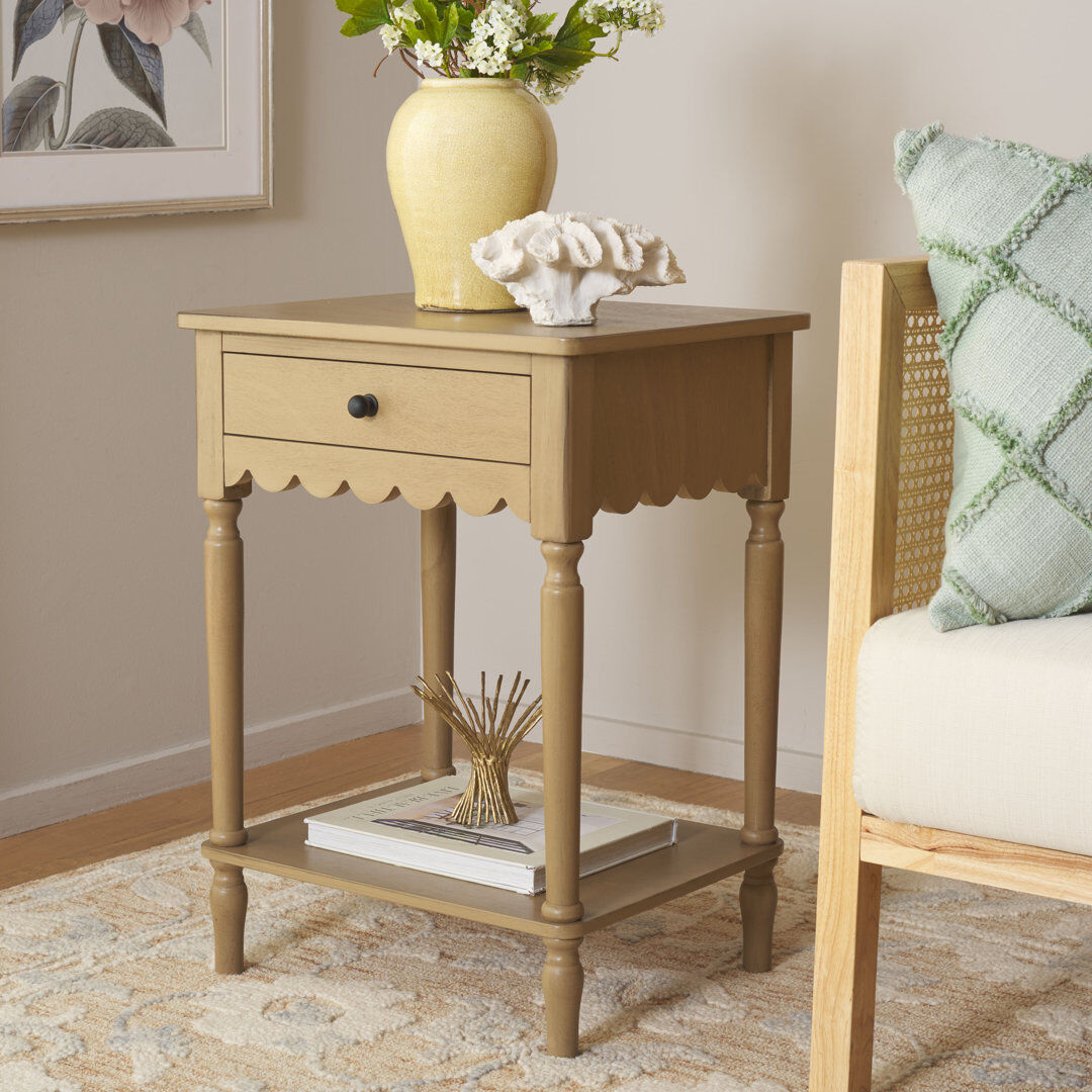 Safavieh Haven End Table Desert Brown 66.04cm H X 48.01cm W X 39.88cm D