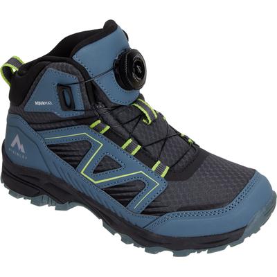 Wanderstiefel MCKINLEY "KI.-WANDER-STIEFEL TAHSIS MID AQX J", Kinder, Gr. 38, blau (blau smoke, anthracit), Synthetik, Schuhe Wanderstiefel, schützt vor Nässe