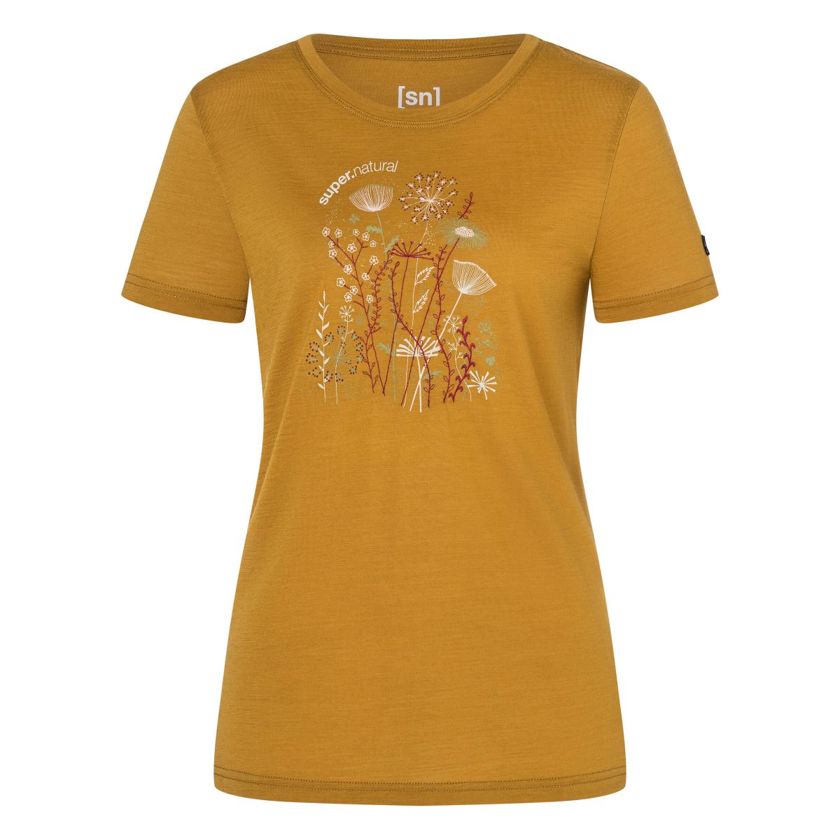 Super.Natural W Rock Flowers Tee dried tobacco/various (58H) XL SNWP0318658HXL