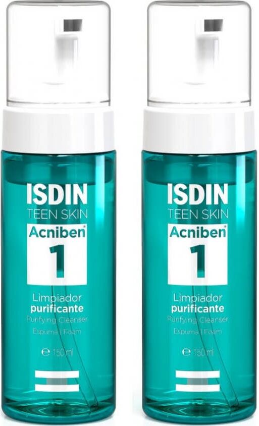 ISDIN Teen Skin Acniben Limpiador Purificante Espuma 2x150ml