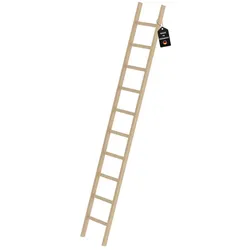 PROREGAL Sprossen-Anlegeleiter Holz ohne Traverse 10 Sprossen