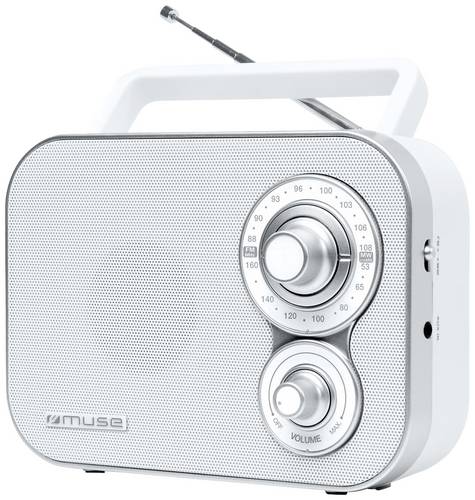 Muse M-051 RW Kofferradio UKW, FM, MW Weiß