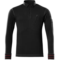 MASCOT Ios Polo-Sweatshirt FRONTLINE Schwarz 4XL - 50352-833-09-4XL - Schwarz