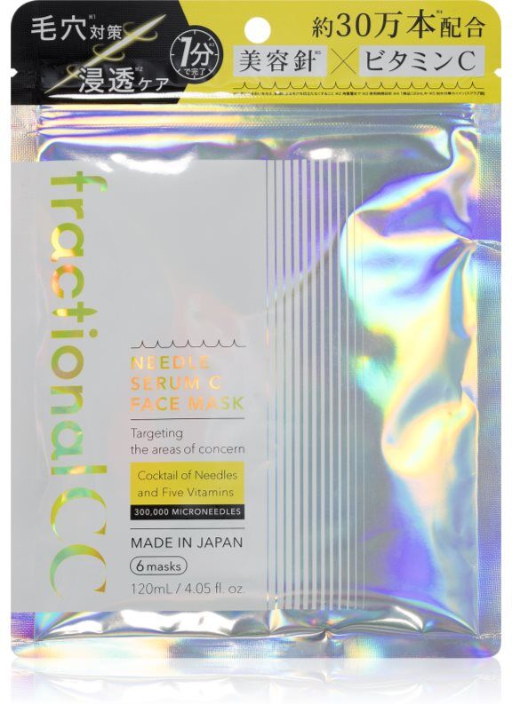 fractional CC Needle Serum C Face Mask brightening face mask with moisturising effect 6 pc