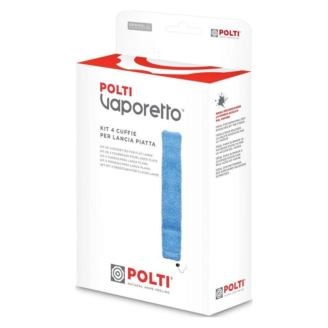 Polti Wischtuch für flache Lanze 1 Stück, Material: Polyester (4 Stk.) (PAEU0397)