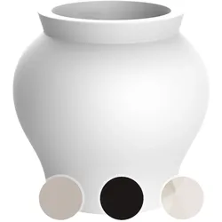 Vondom »VENUS« Outdoor Pflanzengefäß 62x60 cm / Black / Lackiert Hochglanz