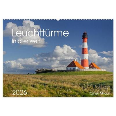 Leuchttürme in aller Welt 2026 (Wandkalender 2026 DIN A2 quer), CALVENDO Monatskalender
