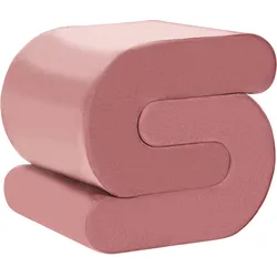 POUF Samtstoff Rosa Arcadia