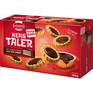 Wikana Kekse Kalter Hund Kekstaler Tarteletts, mit Kakaocreme, 140 g