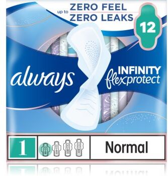 Always Infinity Normal Size 1 pensos higiénicos 12 un.. Infinity Normal Size 1